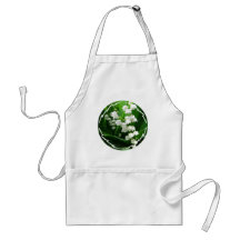 White Lily of the Valley Apron