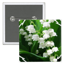 White Lily of the Valley Pin
