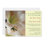 White Lily Wedding Invitation