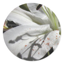 White Lily Wedding Invitation Seal stickers by naturalilly White Lily Wedding Invitation Seal stickers
