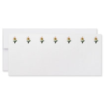 White Lily With Red Stripes Personalized Rack Card
