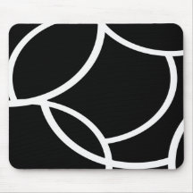 White Lines Mouse Pads