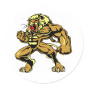 White Lionman Leo stickers