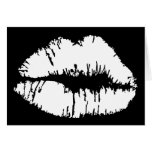 White Lipstick Card