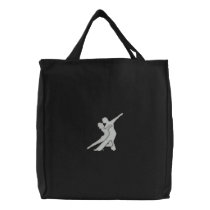 White Logo Embroidered Bag