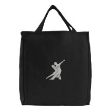 White Logo Embroidered Bag