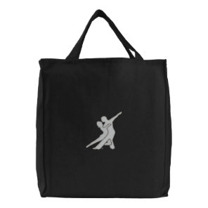 White Logo Embroidered Bag