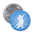 White Logo Round Button