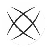 White Logo Sticker