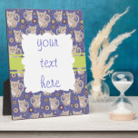White Longhaired Chihuahua Pattern Plaque