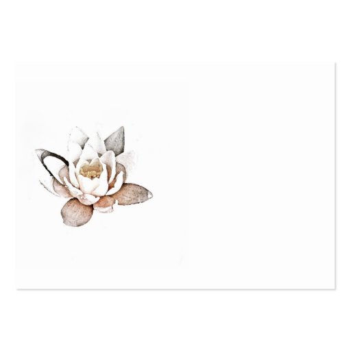 WHITE LOTUS BUSINESS CARD (front side)