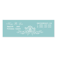 White Lotus Flower Business Card Templates