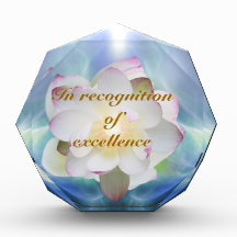 White lotus flower excellence award