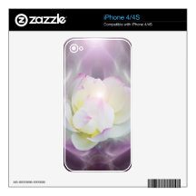 White lotus flower skins for the iPhone 4S