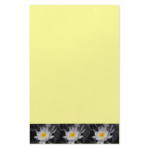 white lotus flower stationary stationery design