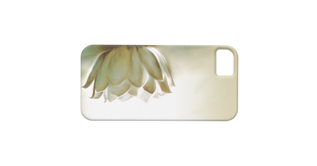 White Lotus iPhone SE/5/5s Case Zazzle