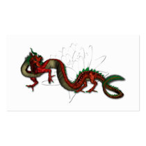 White Lotus With Chinese Dragon business cards by Guiltypleasures White Lotus With Chinese Dragon business cards