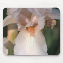 White lris Mousepad mousepads