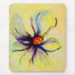 White Magnolia Flower Collage b copy Mouse Pads