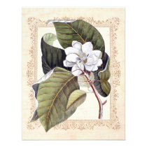 White Magnolia Southern Wedding Save the Date invitations