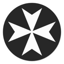 White Maltese Cross stickers by silhouette_emporium White Maltese Cross stickers
