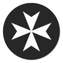 White Maltese Cross stickers by silhouette_emporium White Maltese Cross stickers