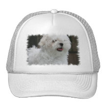 White Maltese Puppy Baseball Cap Trucker Hats