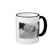 White Maltese Puppy Coffee Mug
