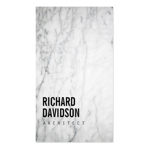 White Marble Modern and Professional Business Cards