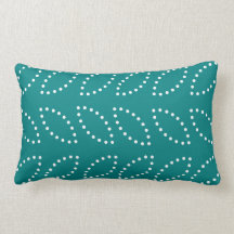 White Marching Band on Teal Pillow
