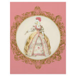 White Marie Antoinette Poodle in Pink Flyer Design