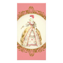 White Marie Antoinette Poodle in Pink Photo Greeting Card