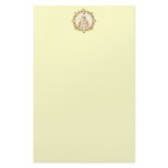 White Marie Antoinette Poodle in Pink Stationery Design