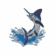 White Marlin embroidered shirts