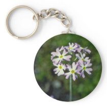 white Mealy Primrose (Primula Laurentiana) flowers Key Chains