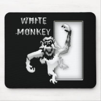 White Monkey mousepads