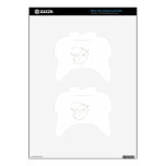 White Monogram C Xbox 360 Controller Decal
