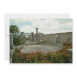 White Morocco, Roman ruin flowers Invitation