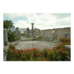 White Morocco, Roman ruin flowers Invitation