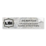 White Moss on Driftwood Bumper Stickers