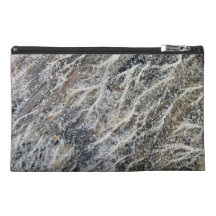 White Moss on Driftwood Travel Accessory Bag