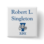 White Name Badge pin