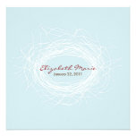 White Nest Double Sided Invitation