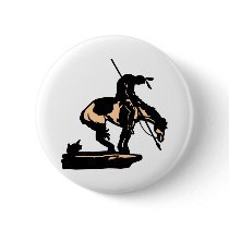 White New End Of Trail Pinback Button