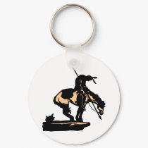 White New End Of Trail keychains by WhiteTiger_LLC White New End Of Trail keychains