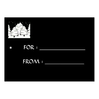 White Night, FOR : ______________, FROM : _____... Business Card Template by myhome71