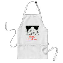 White Night - MerryChristmas - Customized aprons