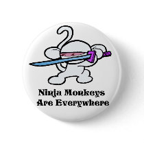 White Ninja On Guard buttons by OmanLegend White Ninja On Guard buttons