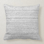 White Noise. Black and White Snowy Grain. Pillow