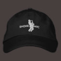 White on Black BB embroidered hats by SMOKE_NYC White on Black BB embroidered hats